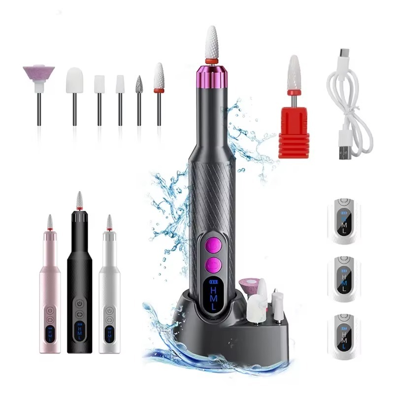 Nail Drill Machine - เครื่องตะไบเล็บไฟฟ้าแบบพกพา ราคาประหยัด ชุดอุปกรณ์ทำเล็บมืออาชีพครบชุด