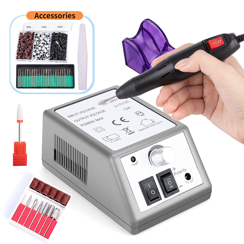 Nail Drill Machine - เครื่องตะไบเล็บไฟฟ้ารุ่นใหม่ ปากกาเจียรเล็บ เครื่องมือทำเล็บมือและเล็บเท้าแบบมืออาชีพ ชุดอุปกรณ์ทำเล็บ