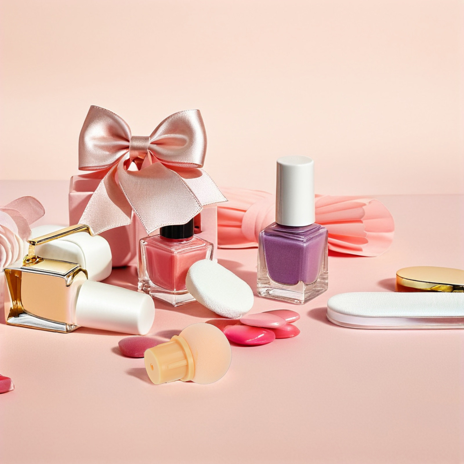 Nail Art Ombre - หัวฟองน้ำเปลี่ยนสำหรับทำเล็บแบบไล่เฉดสี 50 ชิ้น ฟองน้ำนุ่มสำหรับตกแต่งเล็บ DIY ผสมสีไล่เฉดและสร้างเฉดสีอย่างมืออาชีพ