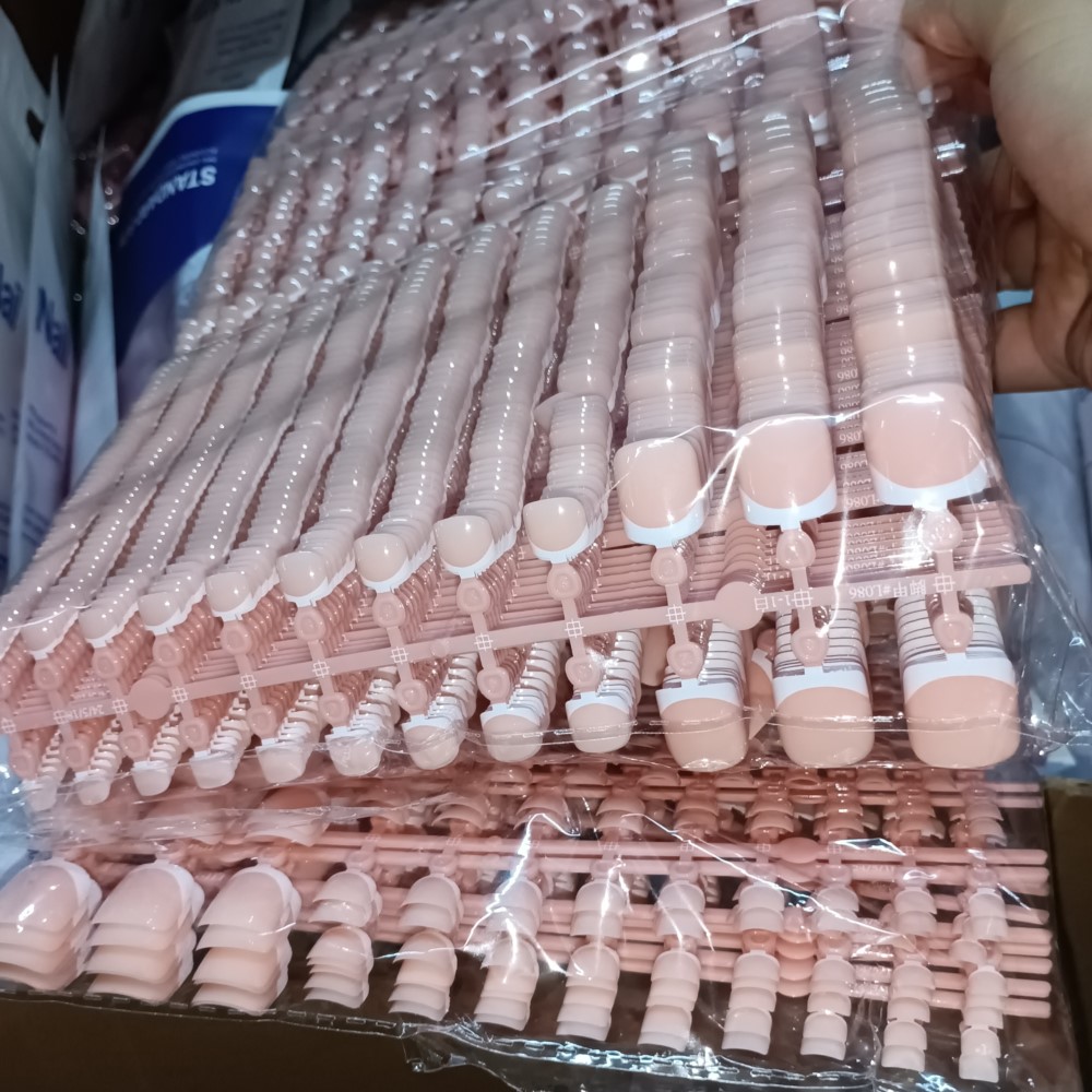 Nail Art Pink - 120pcs สแควร์ ToeNail เคล็ดลับ-สั้นฝรั่งเศสเคล็ดลับกดบนเล็บเท้าสีชมพูเจลเล็บเคล็ดลับ Full COVER
