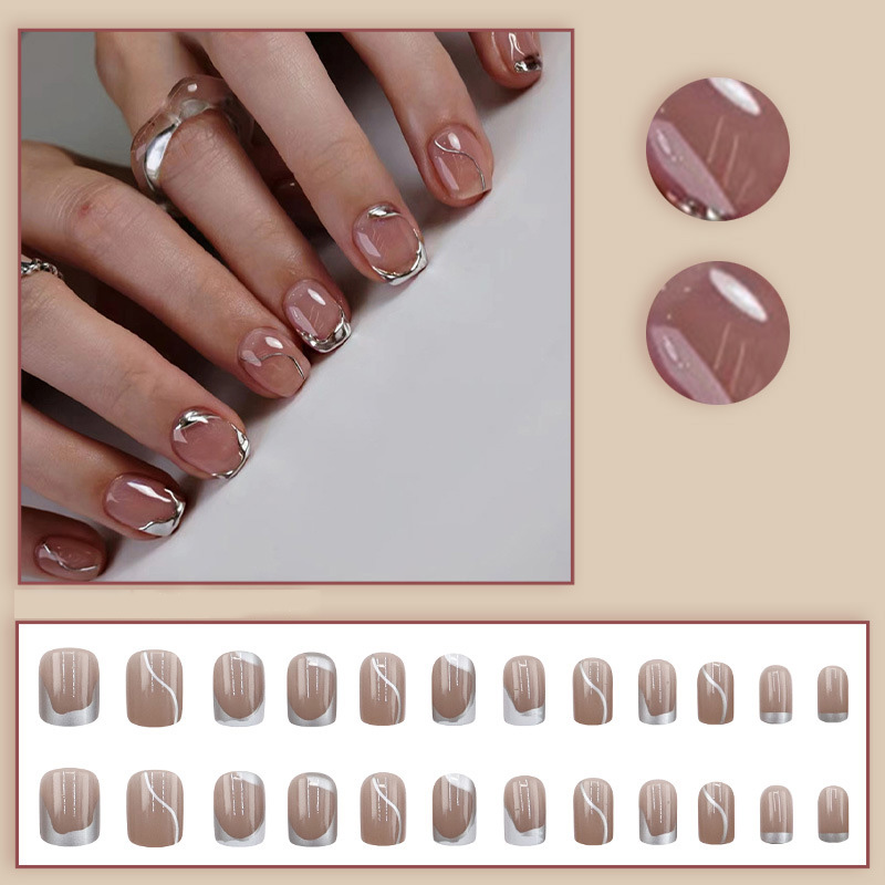 เล็บปลอมสั้นสำหรับผู้หญิงและเด - Nail Art Press On บทวิจารณ์และราคา