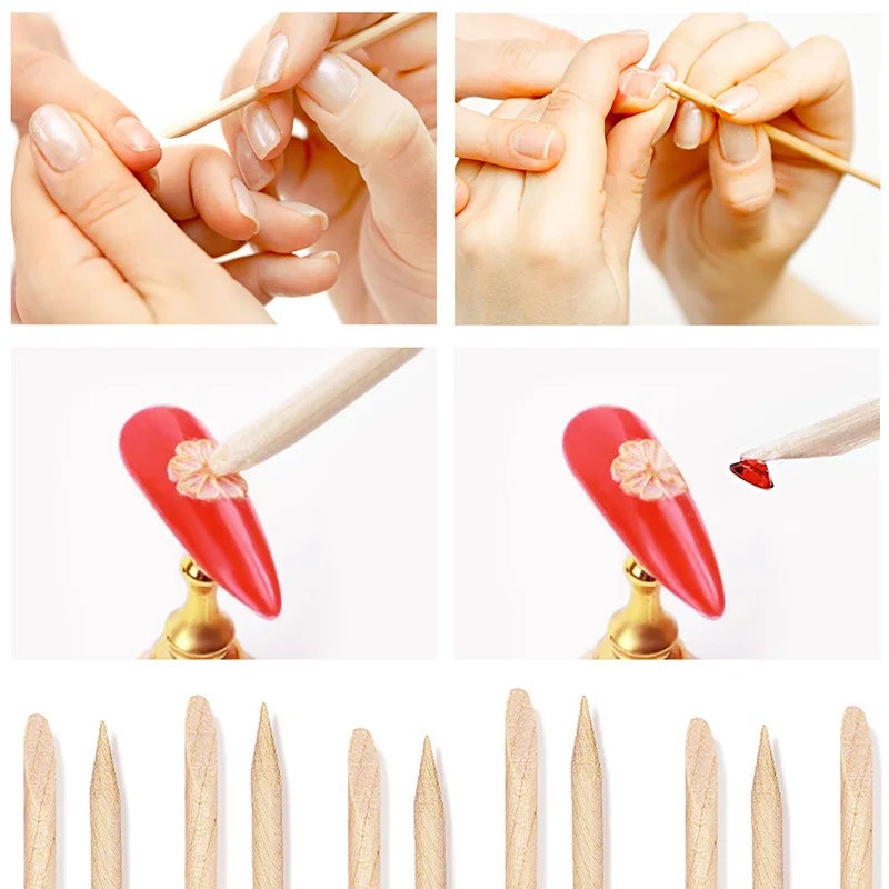 ไม้ดันหนังเล็บ 10-30 ชิ้น สีส้ - Nail Art Orange บทวิจารณ์และราคา