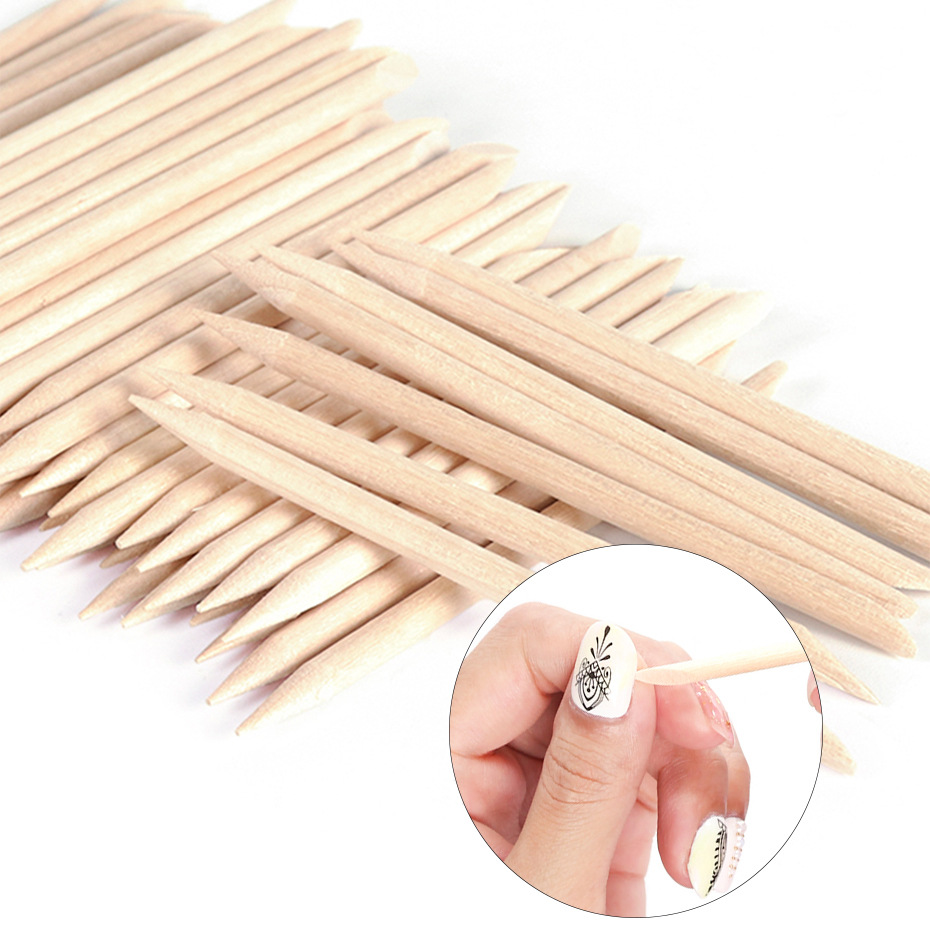 ไม้ดันหนังกำพร้า 100 ชิ้น สำหร - Nail Art Orange บทวิจารณ์และราคา