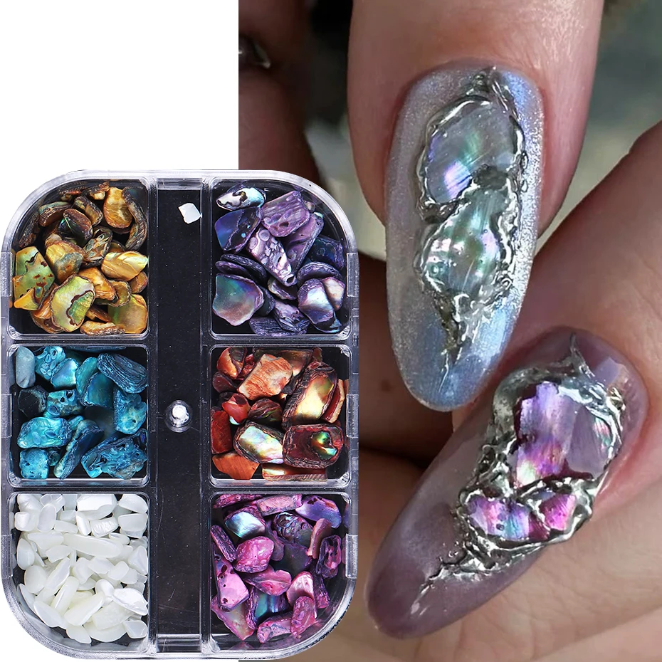 แผ่นเปลือกหอยเป๋าฮื้อ 6 ช่อง ส - Nail Art Valentines Day บทวิจารณ์และราคา