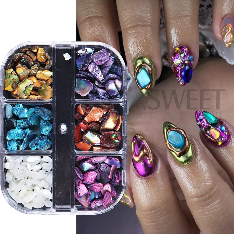 แผ่นเปลือกหอยเป๋าฮื้อ 6 ช่อง ส - Nail Art Valentines Day บทวิจารณ์และราคา