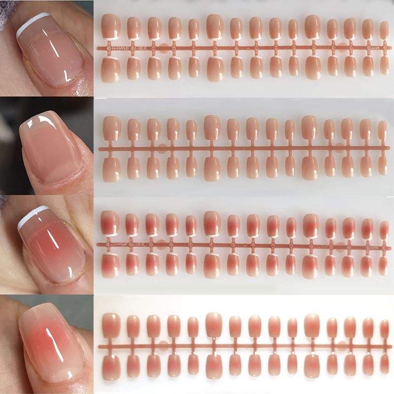 30pcs Gradient เล็บปลอม French - Nail Art Pink บทวิจารณ์และราคา