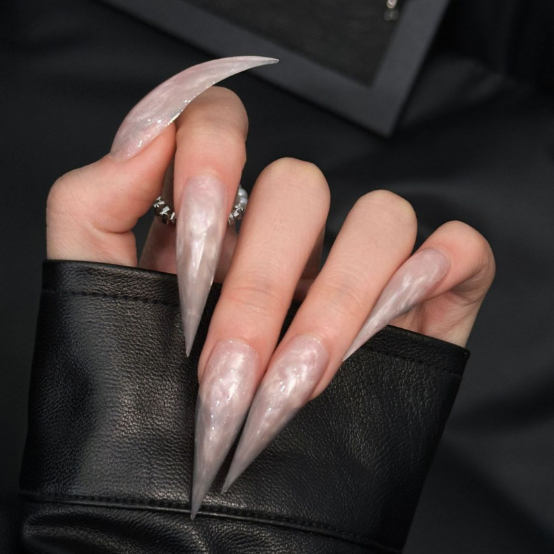 เล็บปลอมทำมือสไตล์ยุโรปและอเมร - Nail Art Press On บทวิจารณ์และราคา