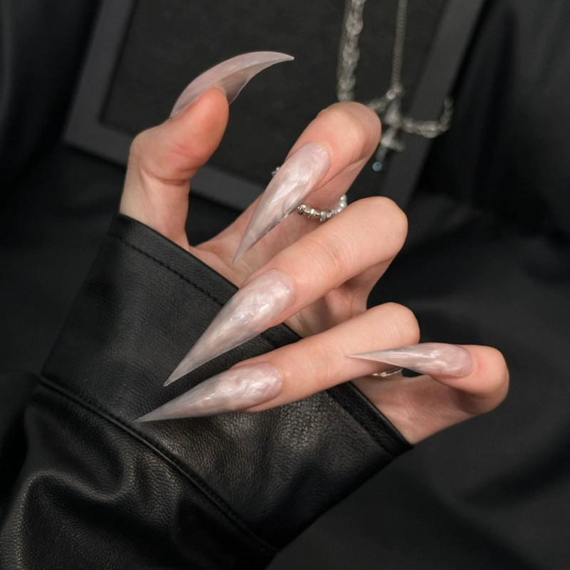 เล็บปลอมทำมือสไตล์ยุโรปและอเมร - Nail Art Press On บทวิจารณ์และราคา