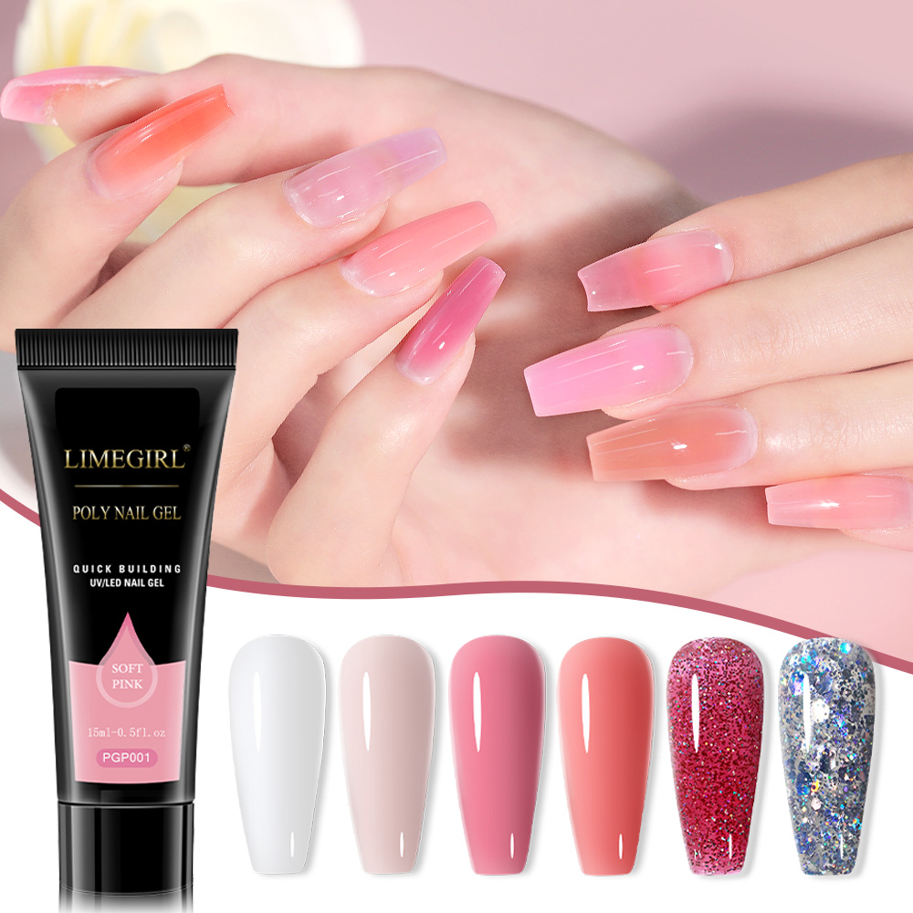 ชุดเจลทาเล็บโพลีสําหรับเล็บต่อ - Nail Art Ombre บทวิจารณ์และราคา
