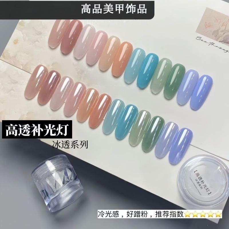 ผงเคลือบเล็บใสโปร่งแสงสีส้มซัน - Nail Art Orange บทวิจารณ์และราคา