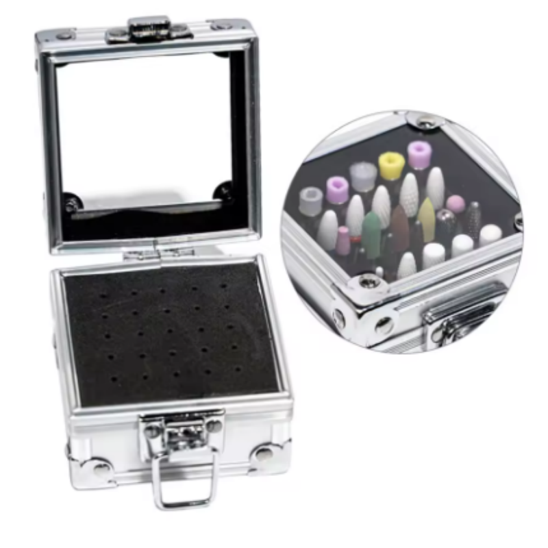 กล่องเก็บหัวเจียรเล็บแบบพกพา ท - Nail Drill Machine บทวิจารณ์และราคา