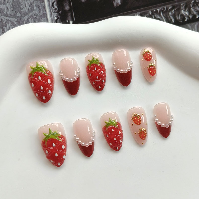 10 ชิ้น เล็บปลอมสำเร็จรูปสไตล์ - Nail Art Press On บทวิจารณ์และราคา