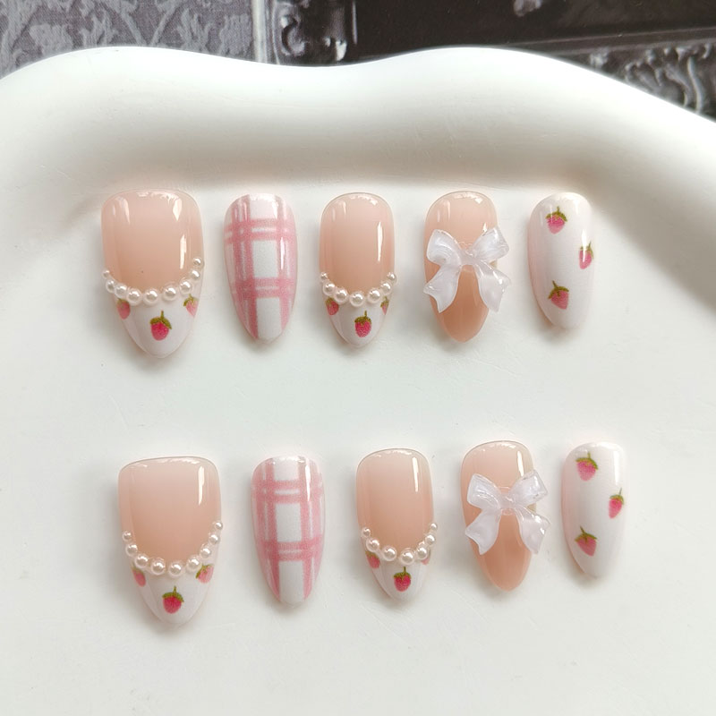 10 ชิ้น เล็บปลอมสำเร็จรูปสไตล์ - Nail Art Press On บทวิจารณ์และราคา