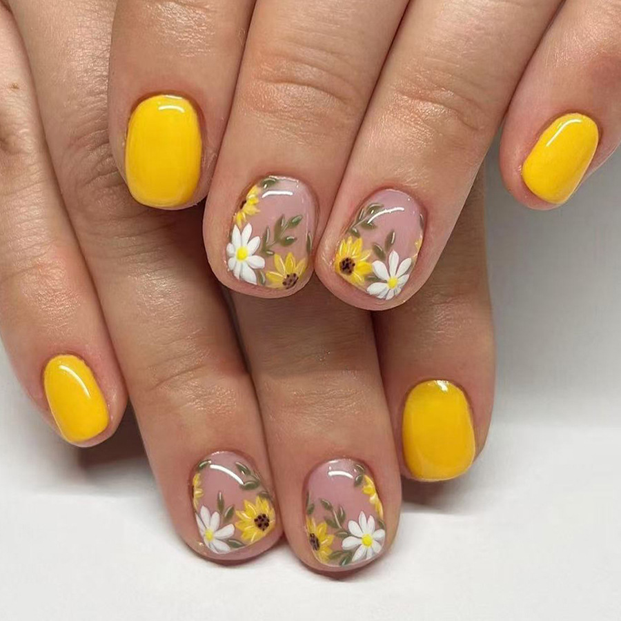 เล็บปลอมอะคริลิกแบบกดติด 24 ชิ - Nail Art Orange บทวิจารณ์และราคา