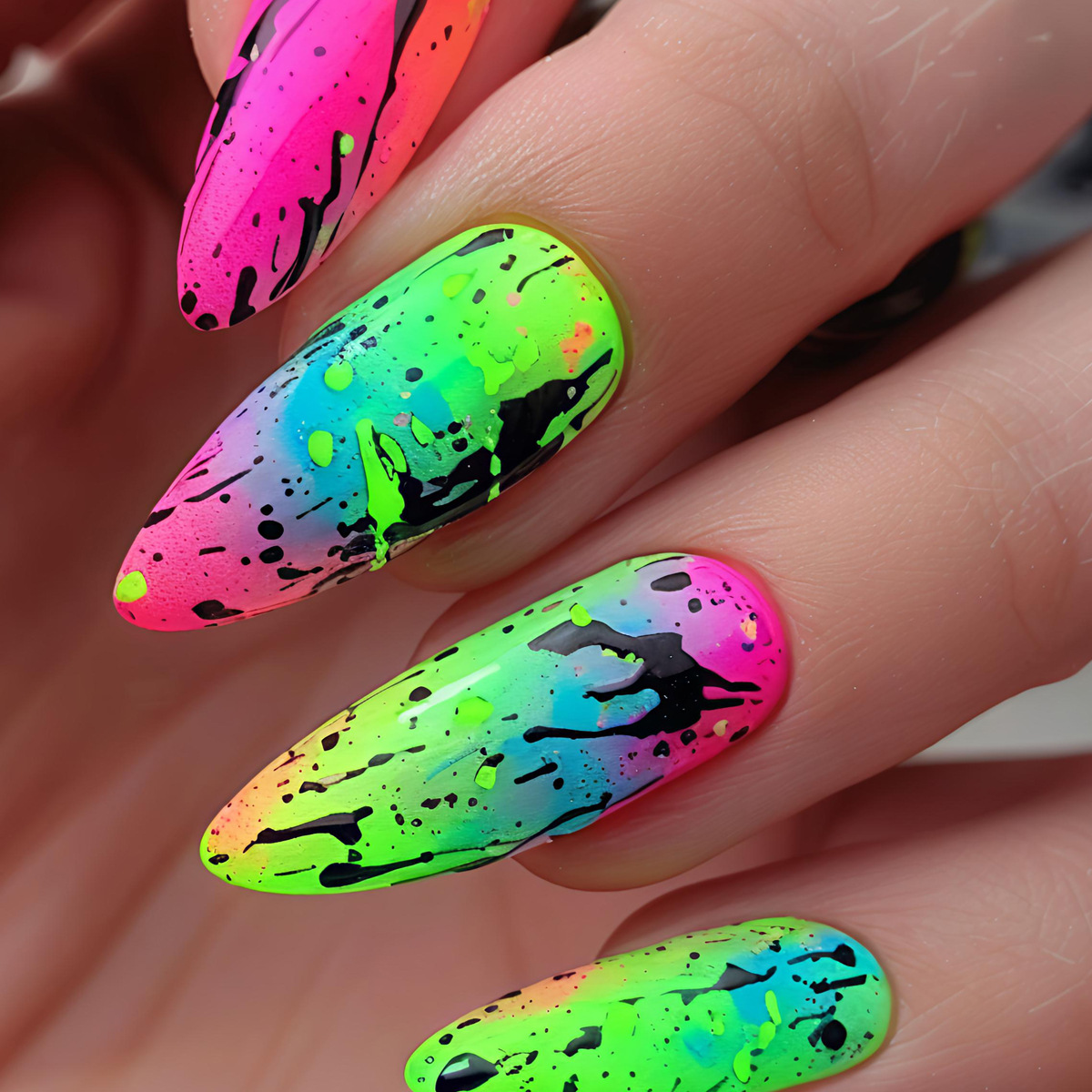 เล็บปลอมขนาดกลางสำหรับผู้หญิงแ - Nail Art Orange บทวิจารณ์และราคา