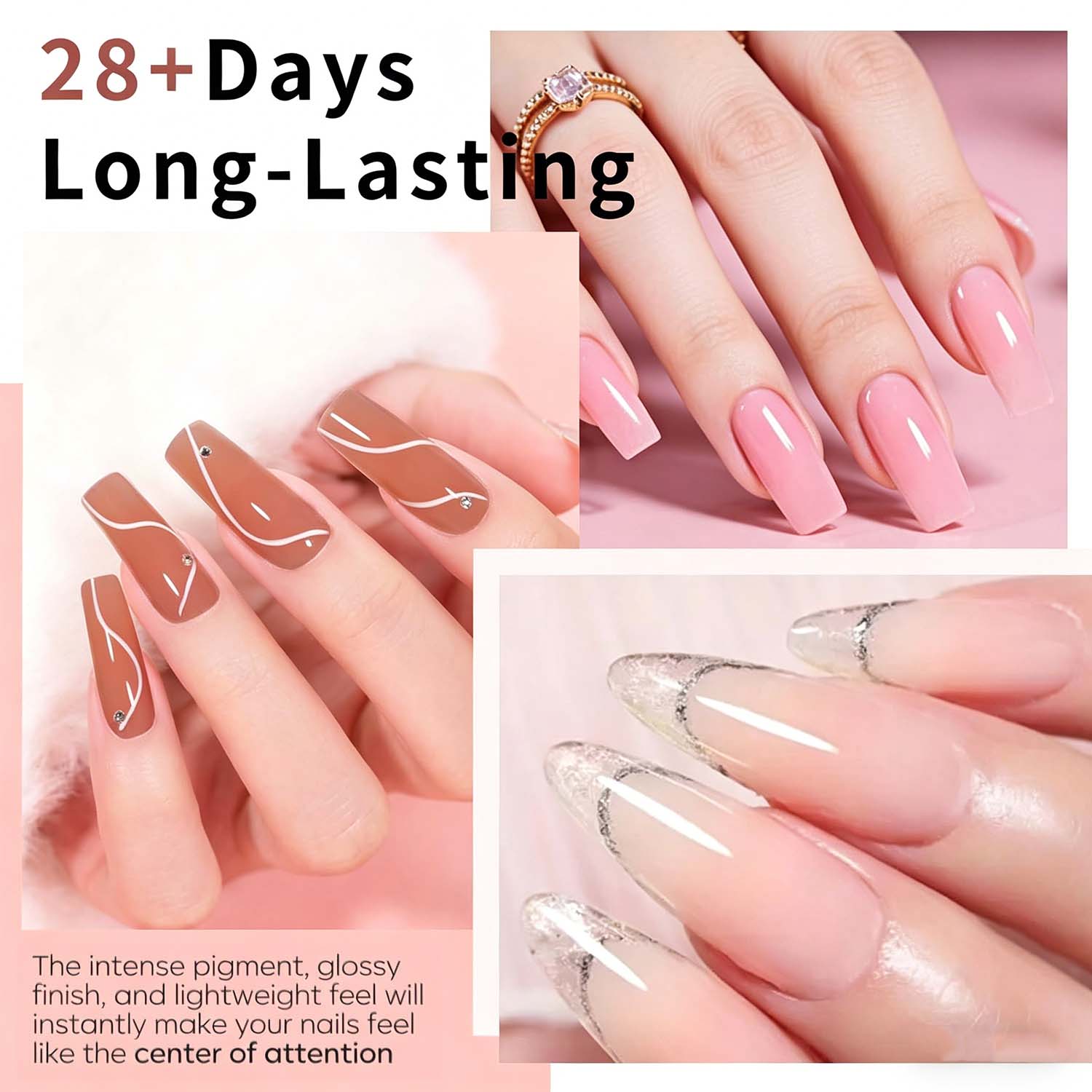 ชุดเจลต่อเล็บ DOULINGDAI 4 สี  - Nail Art Ombre บทวิจารณ์และราคา