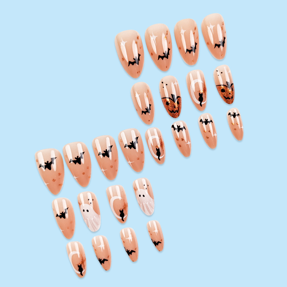 24pcs Simple อัลมอนด์กดบนเล็บน - Nail Art Press On บทวิจารณ์และราคา