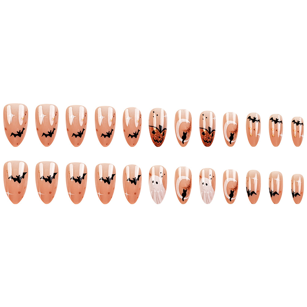 24pcs Simple อัลมอนด์กดบนเล็บน - Nail Art Press On บทวิจารณ์และราคา