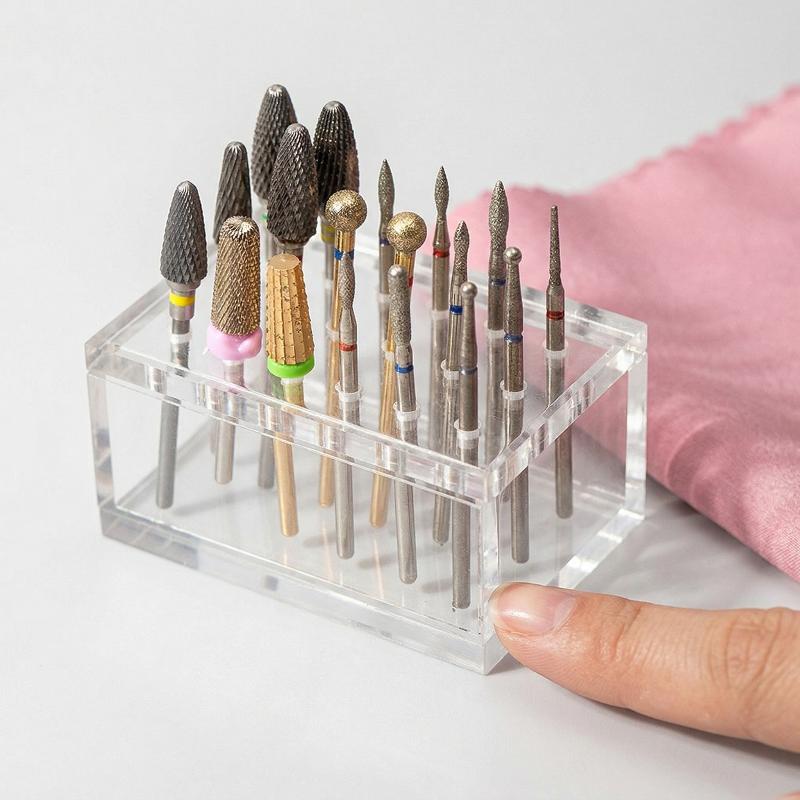 ที่เก็บหัวเจียรและขัดเล็บอะคริ - Nail Drill Machine บทวิจารณ์และราคา
