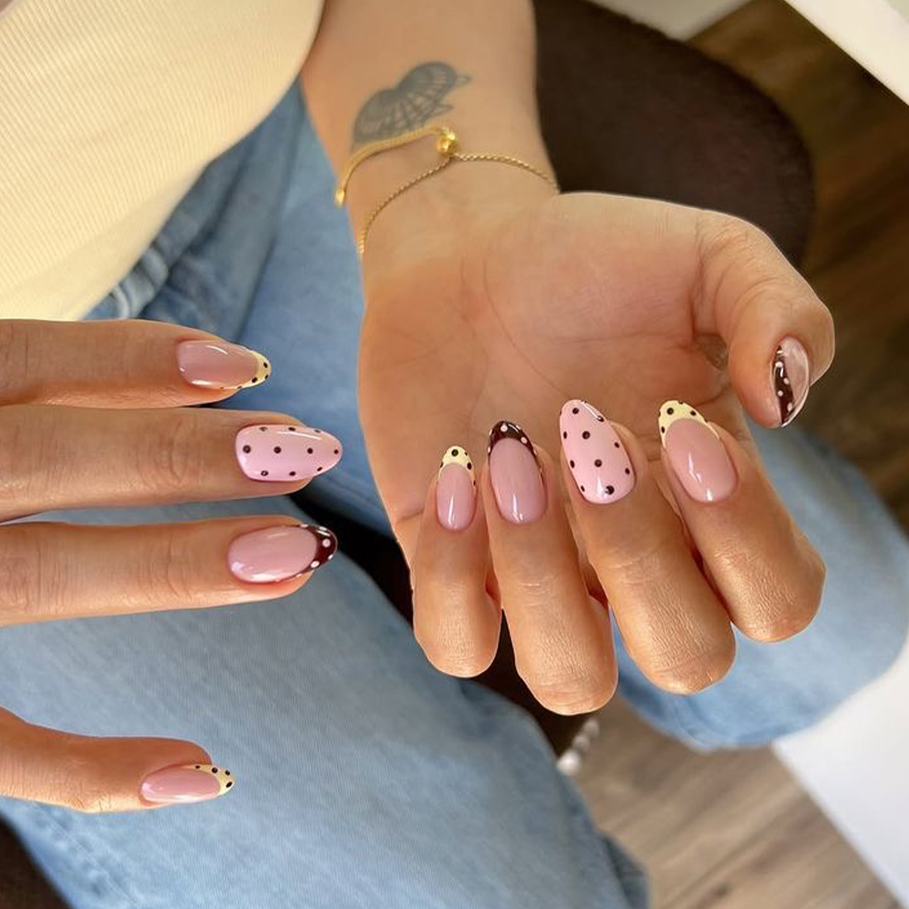 ชุดเล็บปลอมทรงอัลมอนด์ 24 ชิ้น - Nail Art Pink บทวิจารณ์และราคา