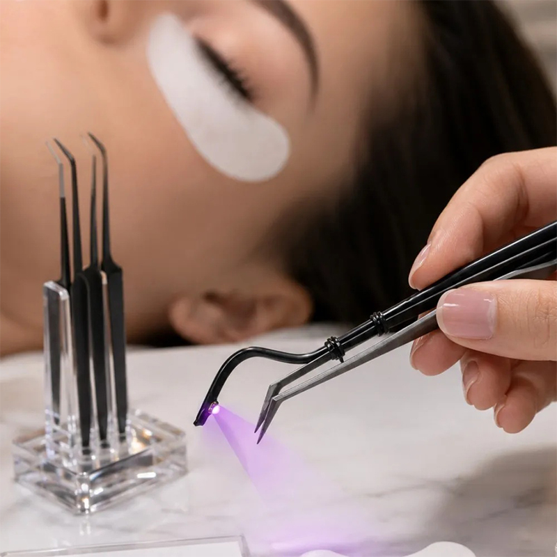 แหนบพร้อมไฟยูวีขนาดเล็กสำหรับต - Nail Art Ombre บทวิจารณ์และราคา