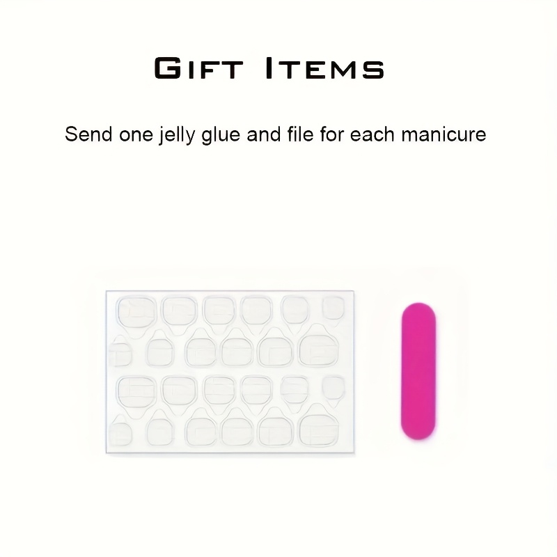 เล็บปลอมอะลมอนด์ 10 ชิ้น สีชมพ - Nail Art Pink บทวิจารณ์และราคา