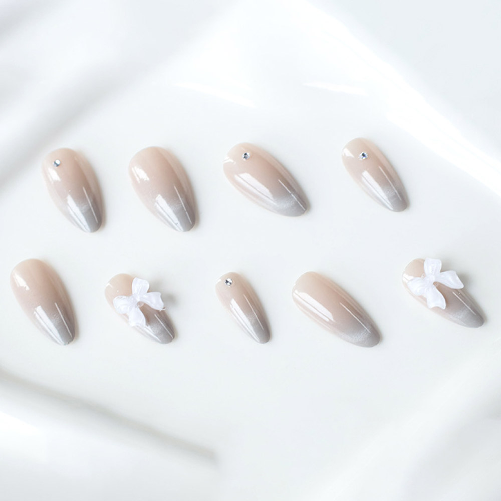 24 ชิ้น เล็บปลอมแบบกดติด ทรงอั - Nail Art Press On บทวิจารณ์และราคา