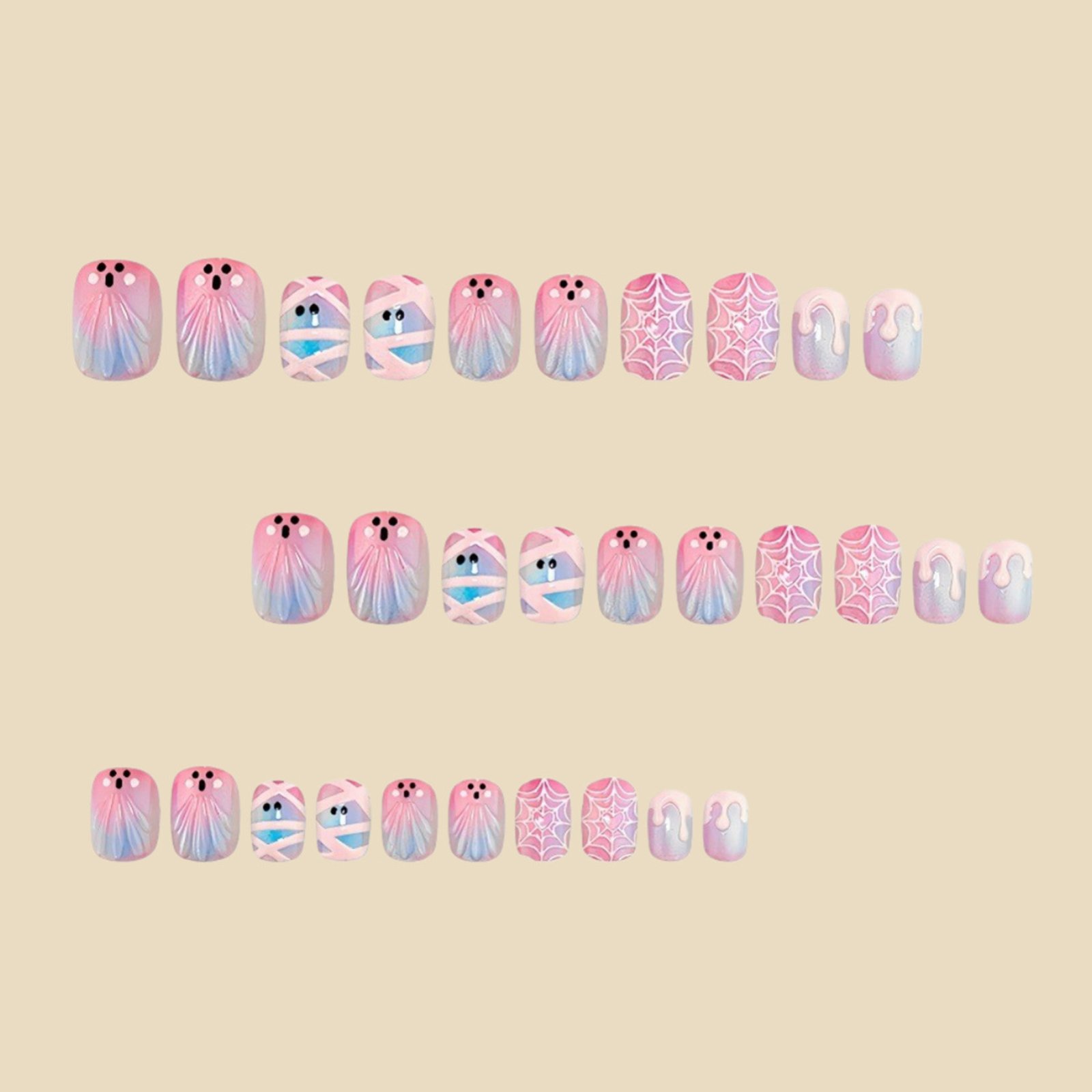30 ชิ้น เล็บปลอมแบบกดติด สไตล์ - Nail Art Press On บทวิจารณ์และราคา