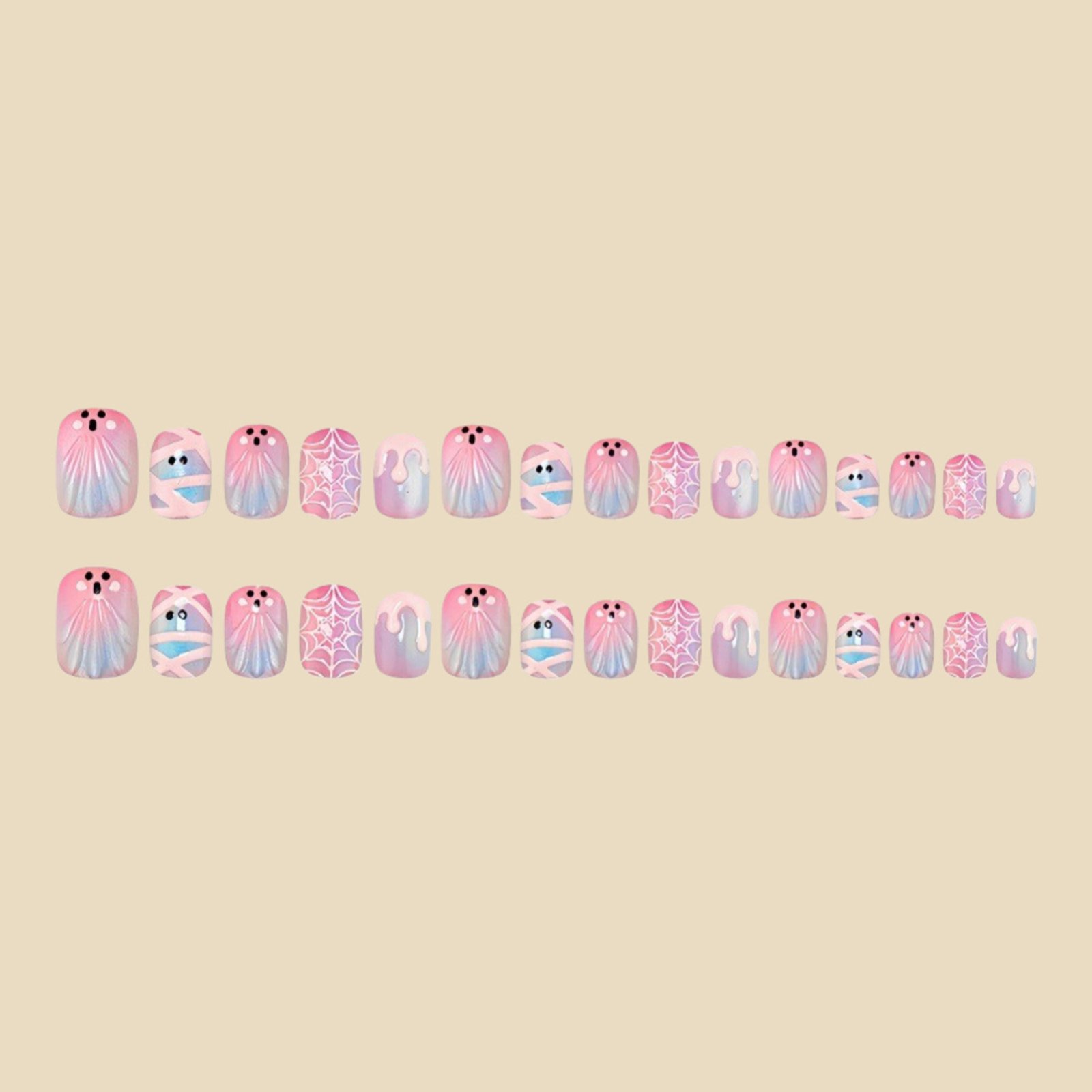 30 ชิ้น เล็บปลอมแบบกดติด สไตล์ - Nail Art Press On บทวิจารณ์และราคา